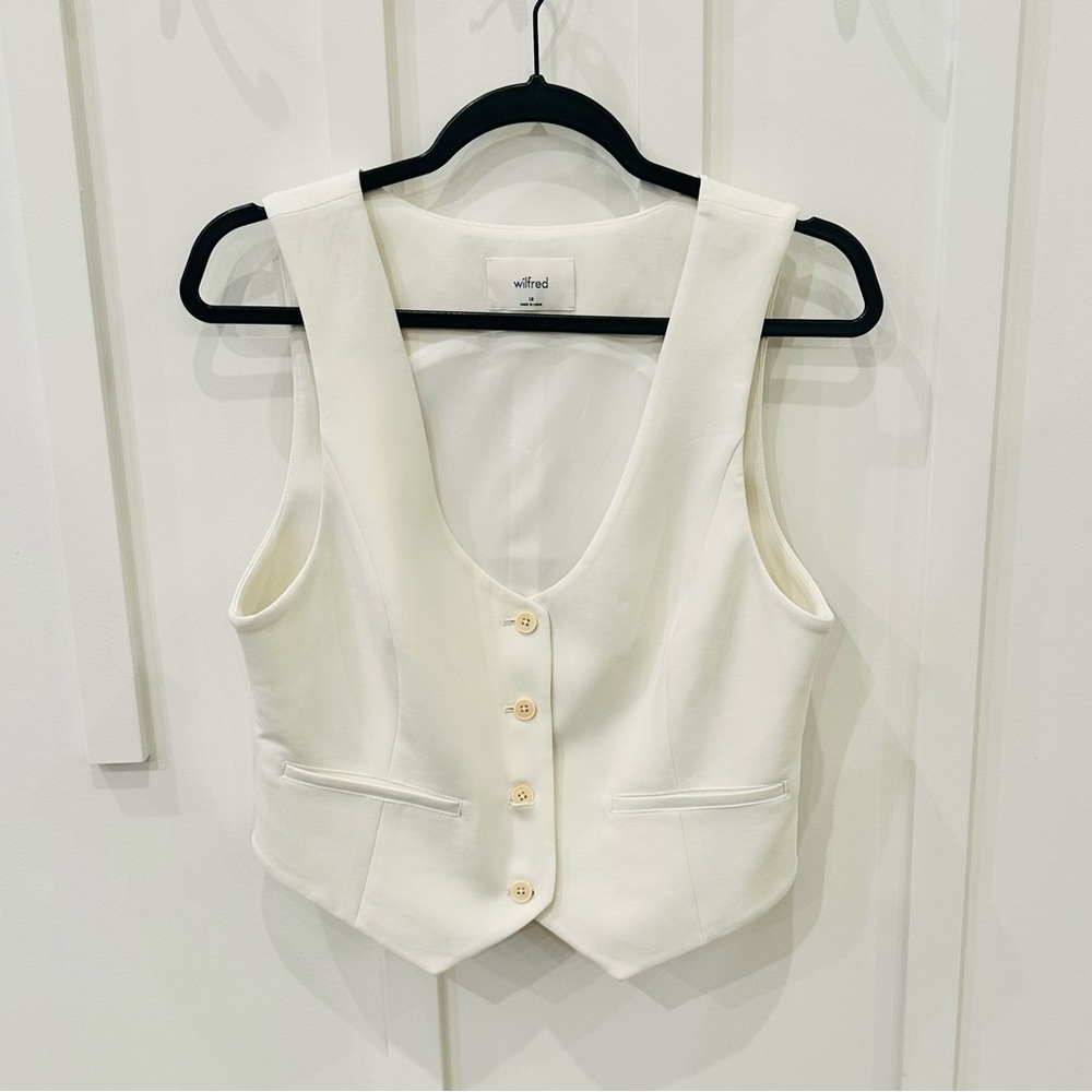 Wilfred cream vest